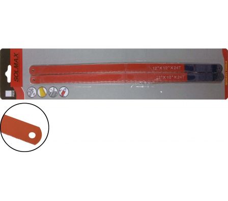 HOJA SIERRA 1/2" X 12"  24T 10 PIEZAS