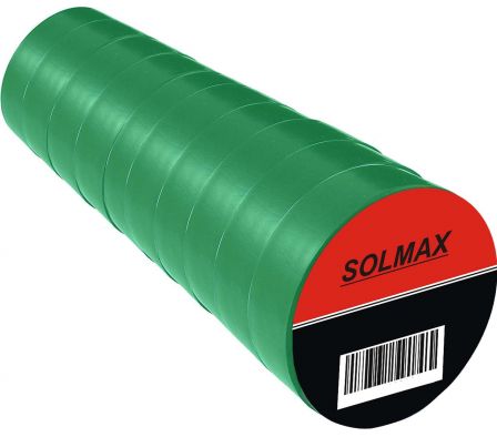 CINTA AISLADORA   5M VERDE SOLMAX