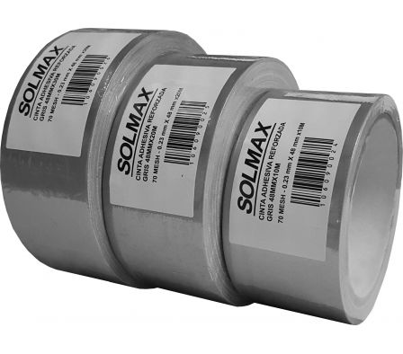 CINTA ADHESIVA REFORZ 48MM X 30M GRIS SOLMAX