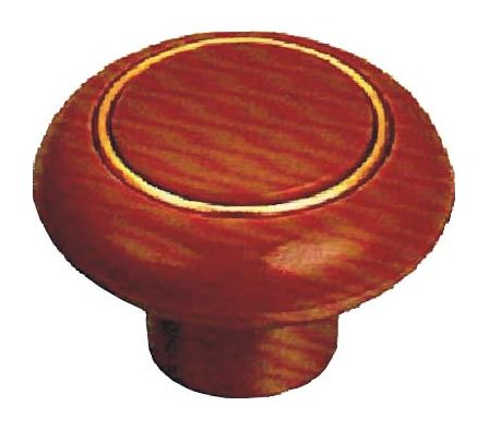 TIRADOR PLAST. BOTON 107/TEAK - 39MM