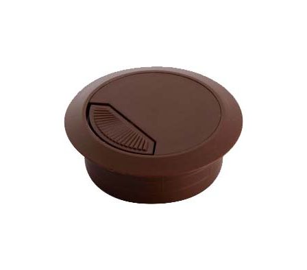 PASACABLE PLAST. 80MM MARRON