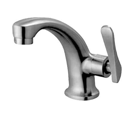 CANILLA LAVATORIO SATINADO ALTO F-3111B