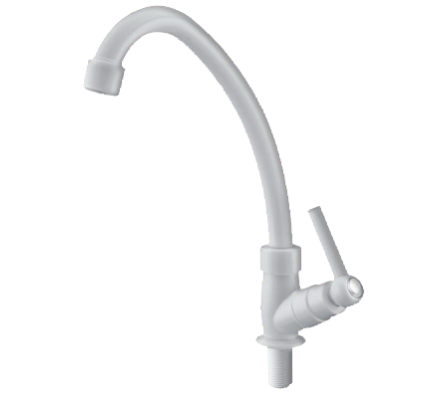 CANILLA COCINA MESADA PICO ALTO BL WH004