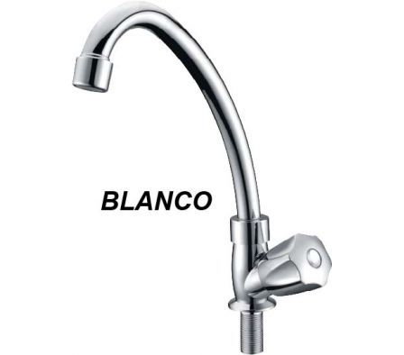 CANILLA COCINA MESADA PICO ALTO BL WH006