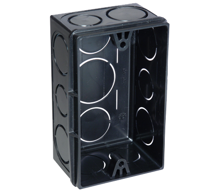 CAJA DE LLAVE 4X2 NEGRO 1852 PLASBOHN