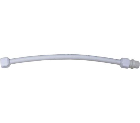 CONEXION PLASTICA FLEXIBLE 40CM BLANCO 540