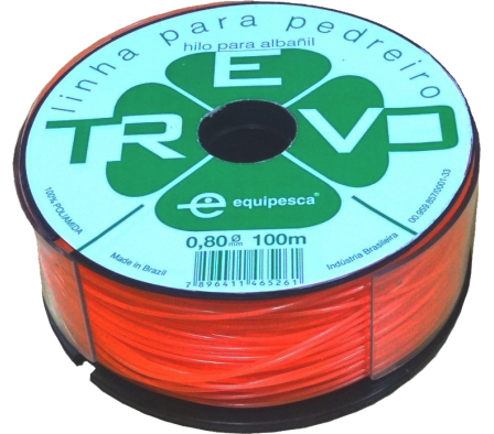 HILO NYLON P/ ALBAﾑIL 0.80MM NARANJA EQUIPESCA 051004
