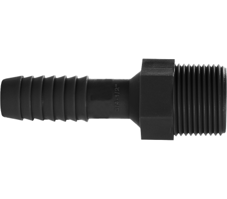 CONEX ADAP ROSCA EXT REDUC 1/2" X 3/8" NEGRO 50UNI 1050 PABOVI