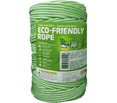 PIOLA ECOFRIENDLY   3MM VERDE ROLLO 595M