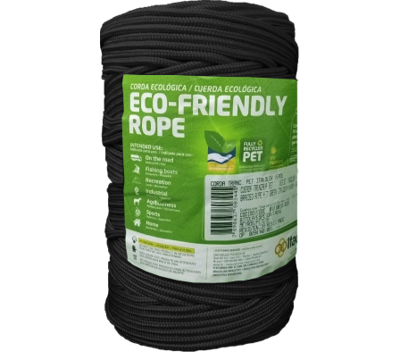 PIOLA ECOFRIENDLY   4MM NEGRO ROLLO 400M