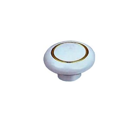 TIRADOR PLAST. BOTON 107/WHITE -    39MM