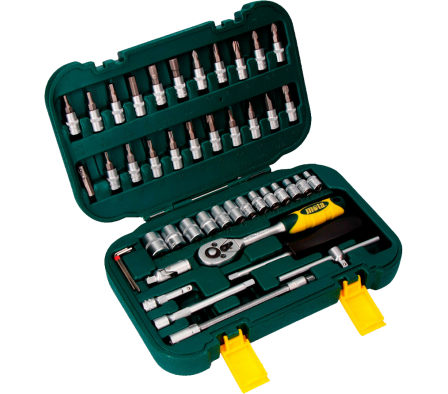 LLAVE TUBO C/ACC. 1/4" JGO. 45PZ EK402