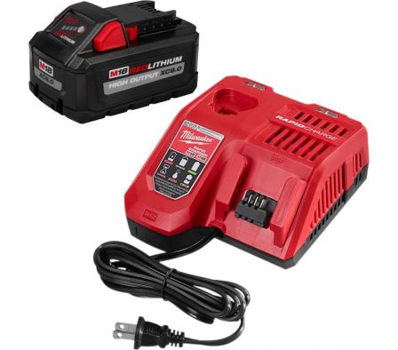 CARGADOR DE BATERIA RAPIDO 12V/18V + BAT. 8 A MILWAUKEE 48-4059