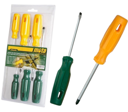 DESTORN. PLANO Y CRUZ JGO. 6 PZ DJ6