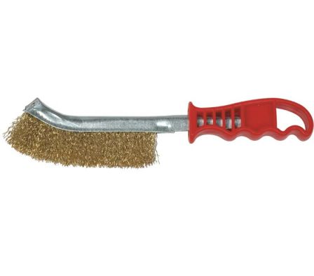 CEPILLO M/PLASTICO ACERO BRONCEADO  F116A