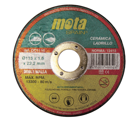 DISCO CORTE CERAM     115X1.6X22.2MM  DC1116