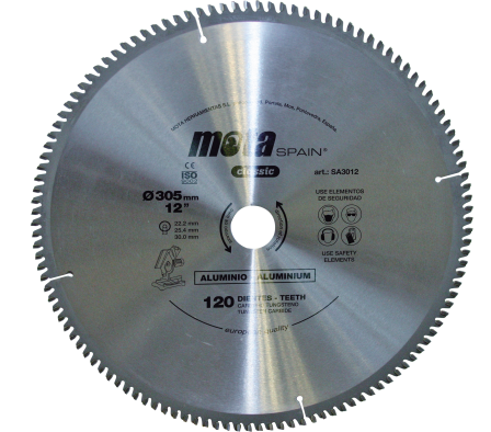 SIERRA CIRC ALUMINIO 305MM 120DTES SA3012