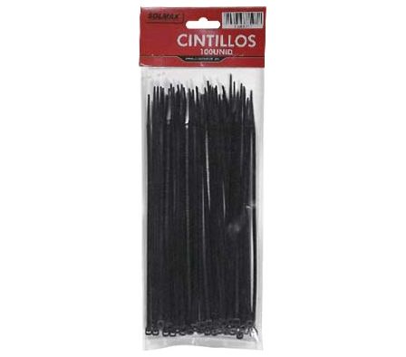CINTILLO NEGRO 6X400MM 100UNID. ST-190606-14 BLACK