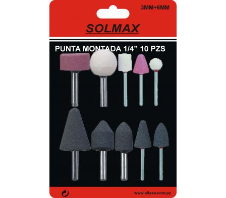 PUNTA MONTADA 1/4" 10 PZS ST-