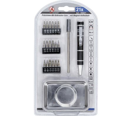 DESTORNILLADOR C/ PUNTAS Y BAND. MAGNET. JGO. 21PZ 20821 BGS