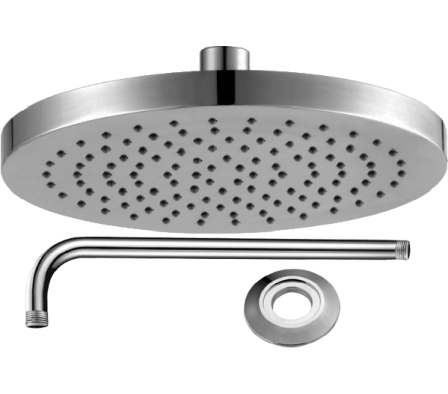 DUCHA PLAST. REDONDO 8" CR JGO 3 PZ RN009