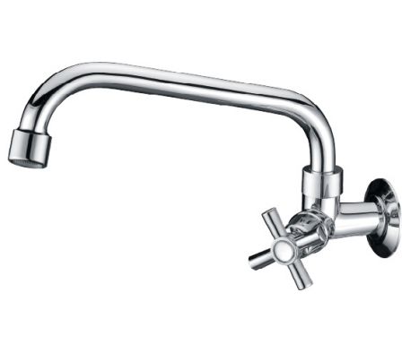 CANILLA COCINA PARED PICO MEDIO CR F003