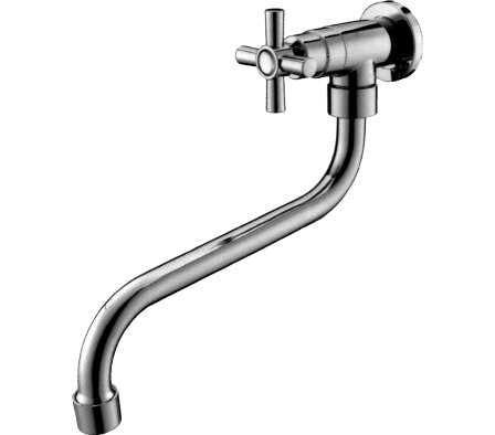 CANILLA COCINA PARED PICO BAJO CR PS103