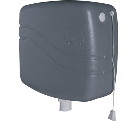 CISTERNA PLAST. 6/9LT GRIS OSCURO METASUL