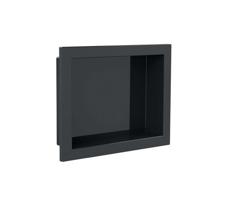NICHO PARED BAﾑO 30X40CM NEGRO METASUL