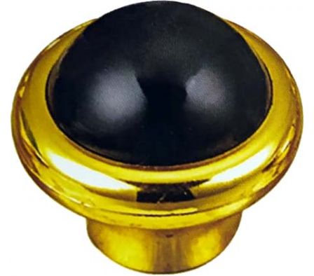 TIRADOR PLAST. BOTON 355/BLACK -   37MM