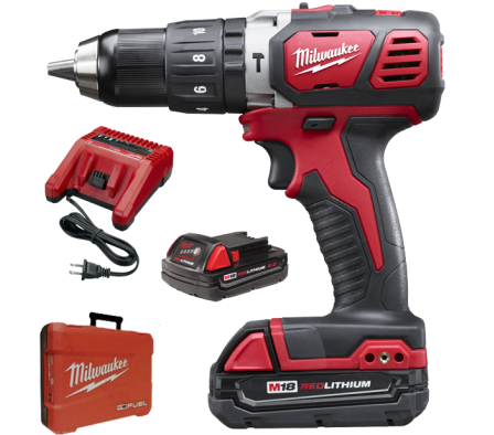 TALADRO ATORN. C/ P 13MM 18V MILWAUKEE 2607-259C