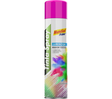 PINTURA AEROSOL LUMINOSA 400ML ROSADO MUNDIAL PRIME